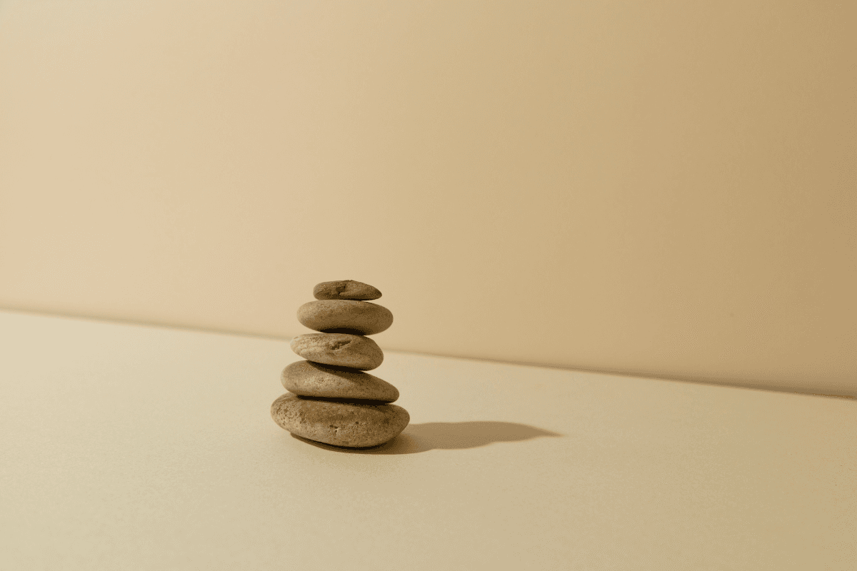 A set of rocks stacked into a pillar