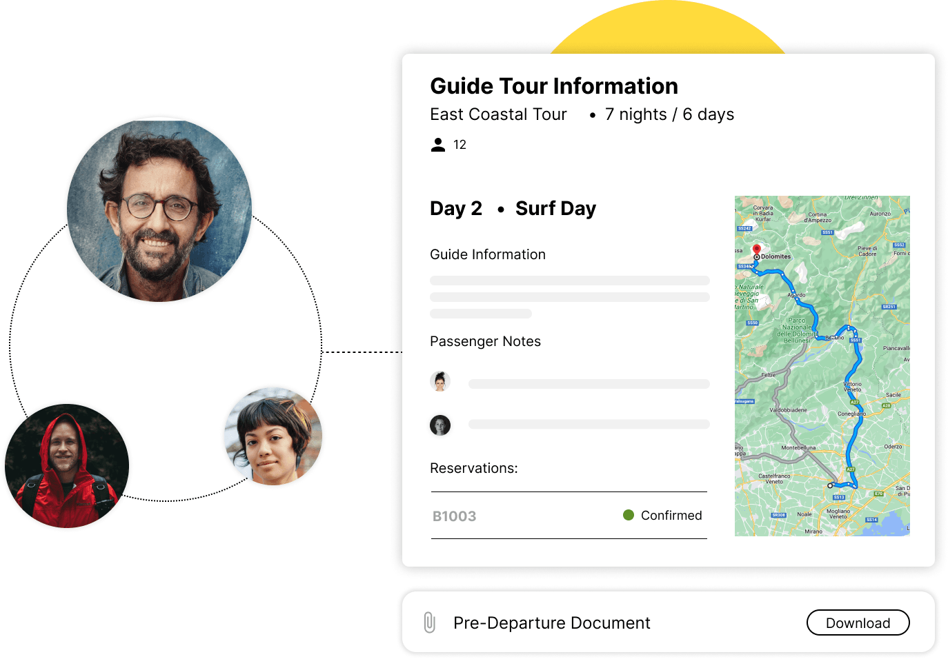 Fieldbook itinerary workflow