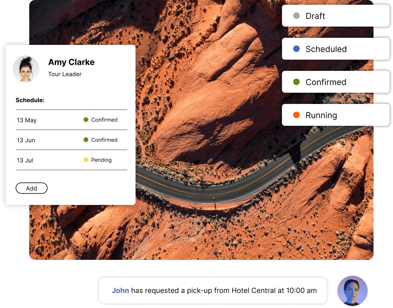 Fieldbook itinerary workflow