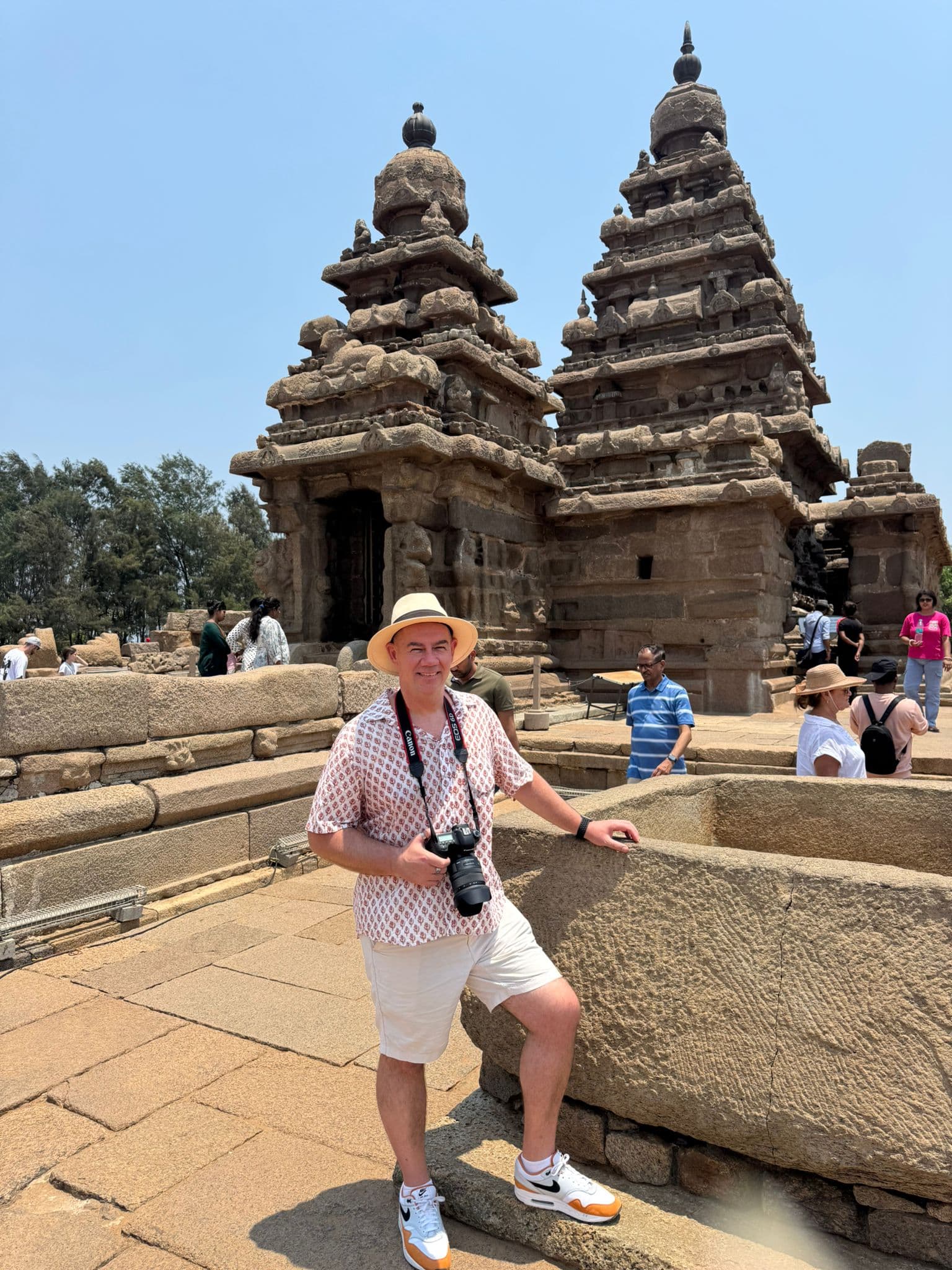 Luke taking a break from guiding in India